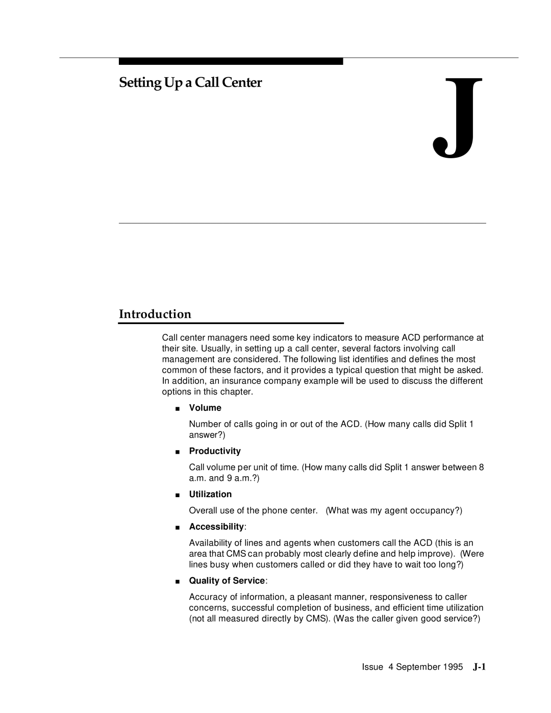 AT&T 555-230-520 manual Setting Up a Call Center 