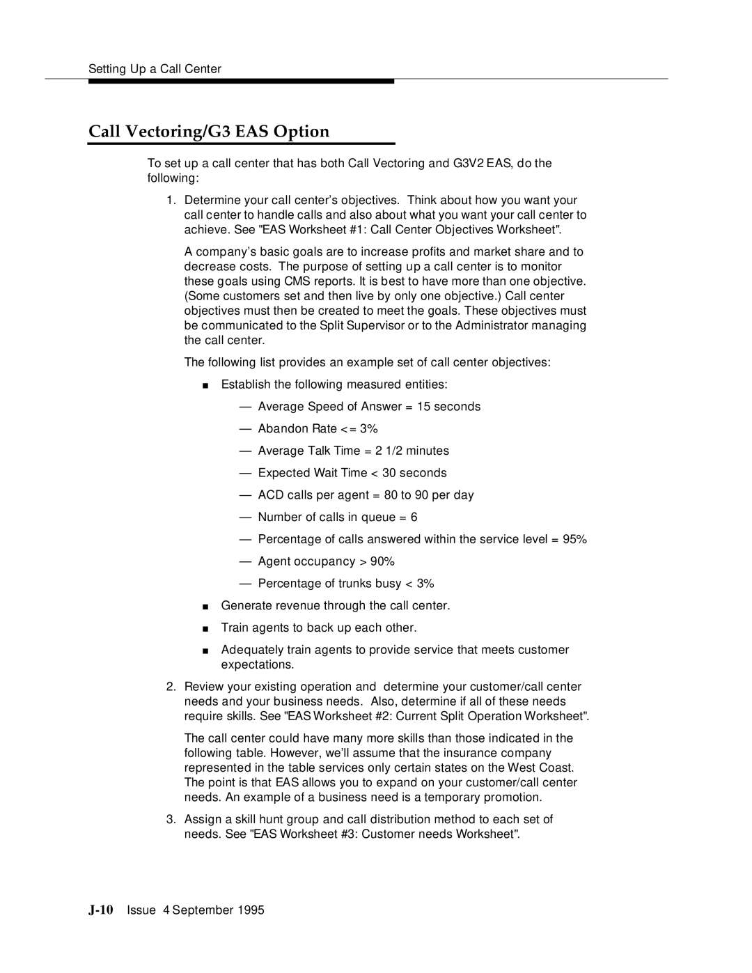 AT&T 555-230-520 manual Call Vectoring/G3 EAS Option 