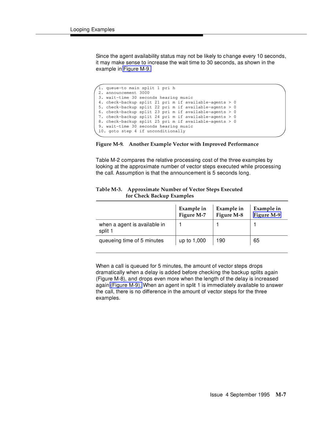 AT&T 555-230-520 manual Figure M-9. Another Example Vector with Improved Performance 