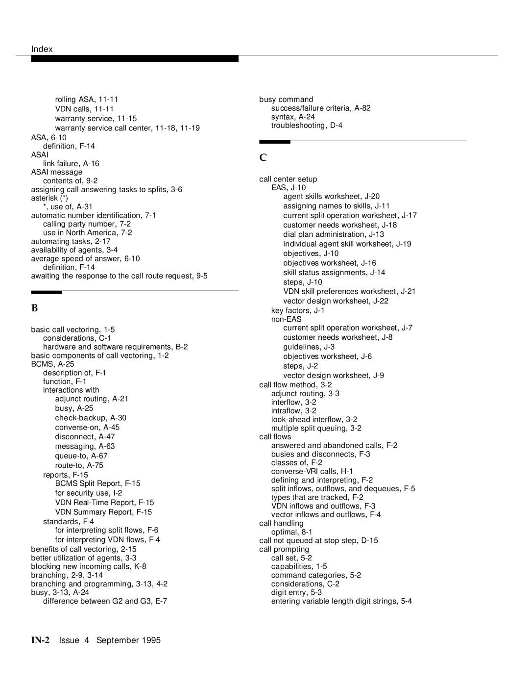 AT&T 555-230-520 manual IN-2Issue 4 September 