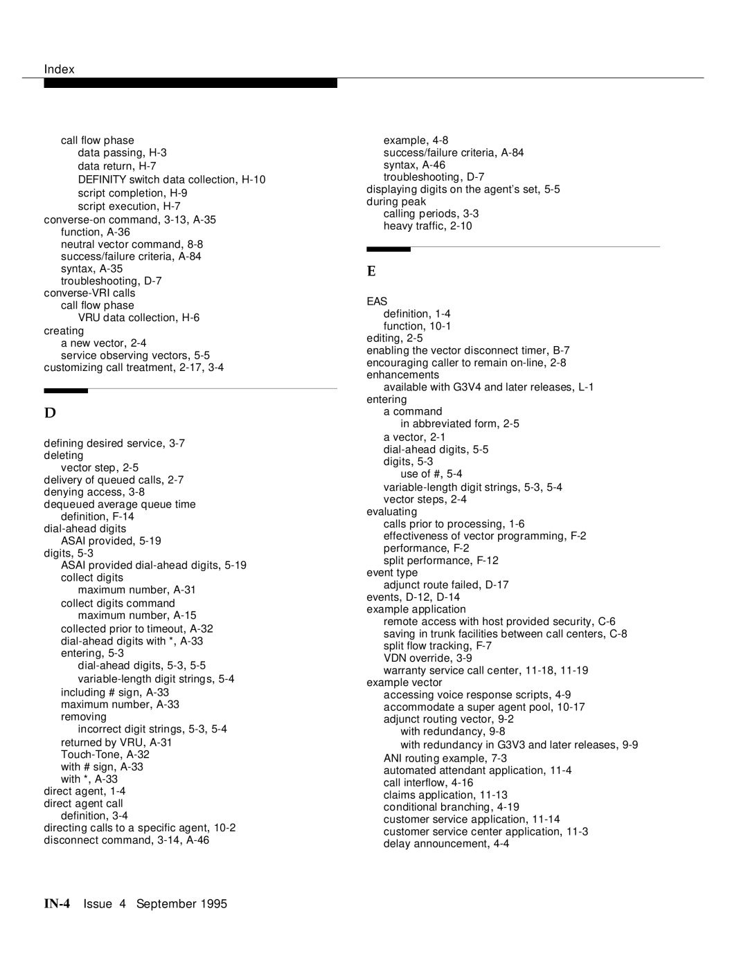 AT&T 555-230-520 manual IN-4Issue 4 September 