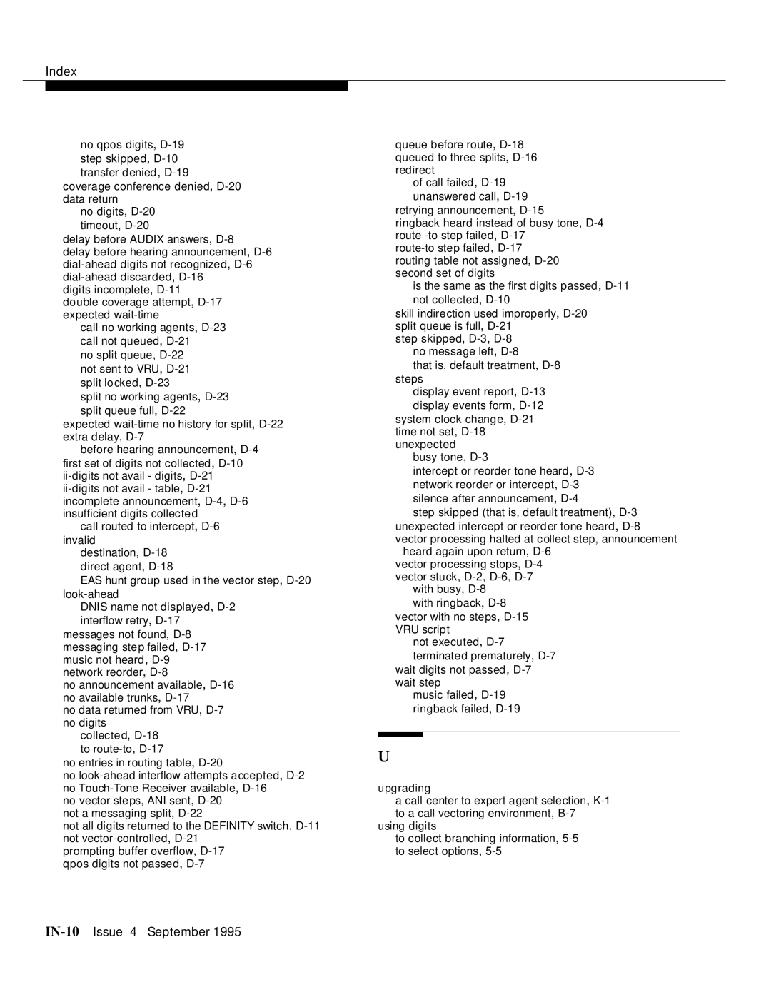 AT&T 555-230-520 manual IN-10Issue 4 September 