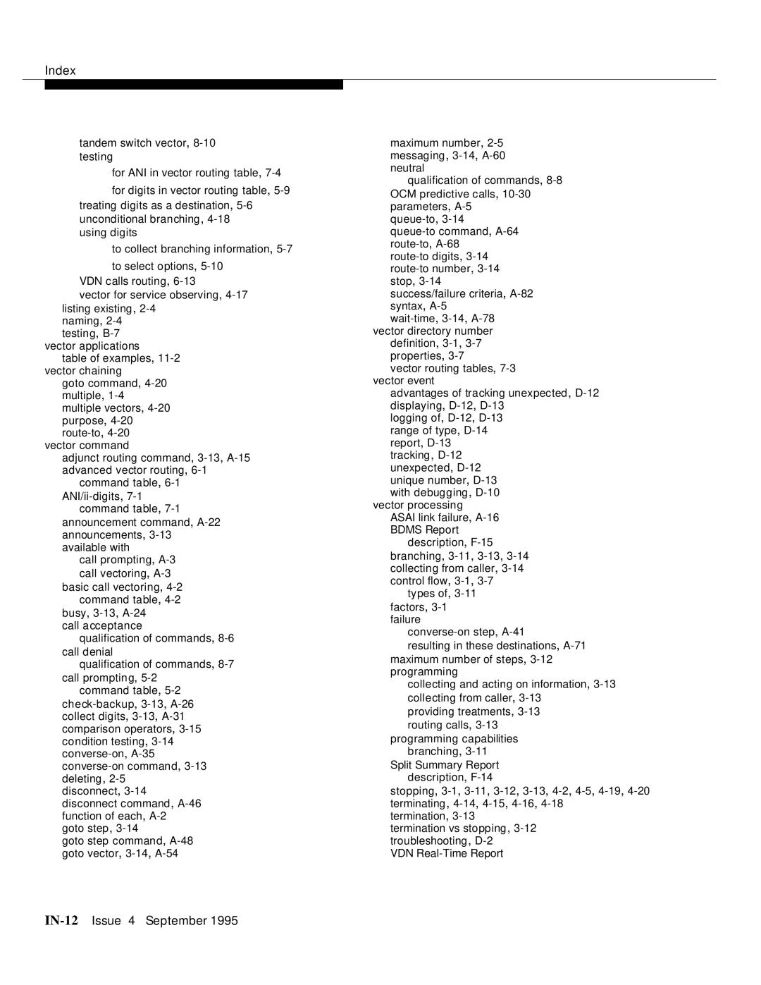 AT&T 555-230-520 manual IN-12Issue 4 September 