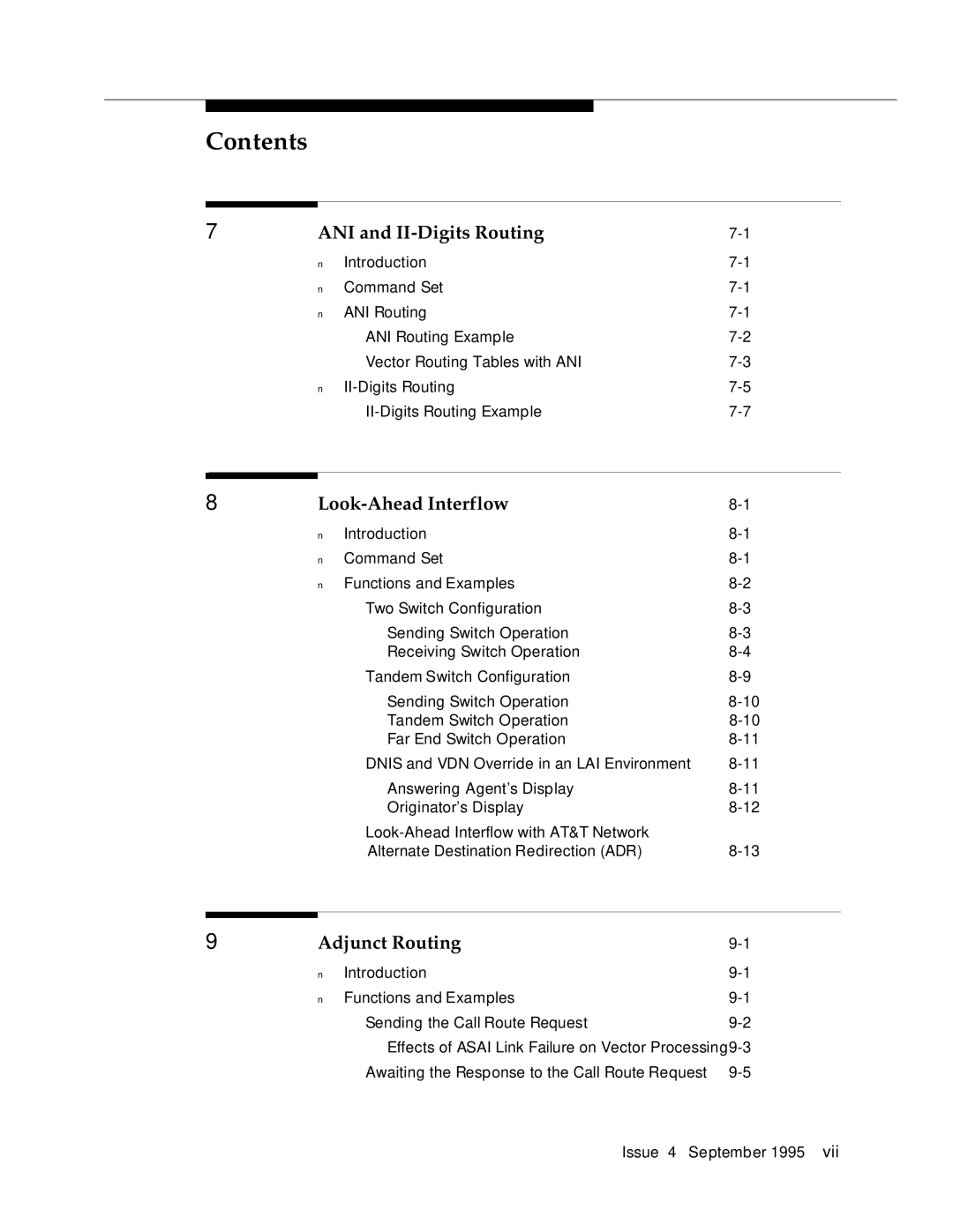 AT&T 555-230-520 manual ANI and II-Digits Routing 