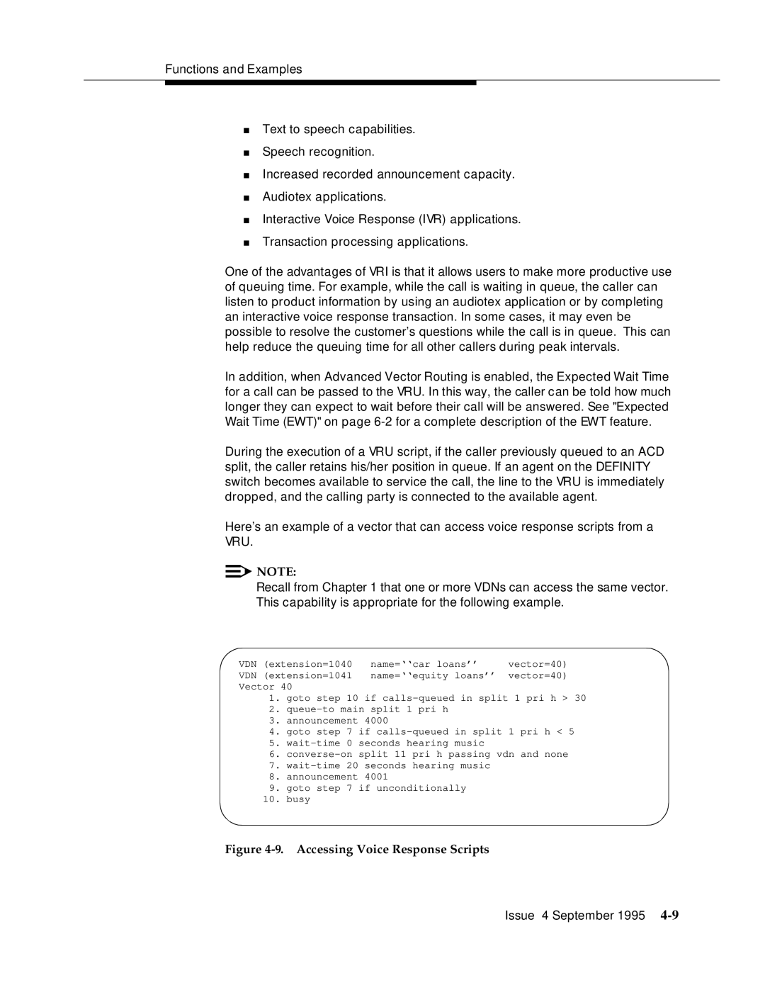 AT&T 555-230-520 manual Accessing Voice Response Scripts 