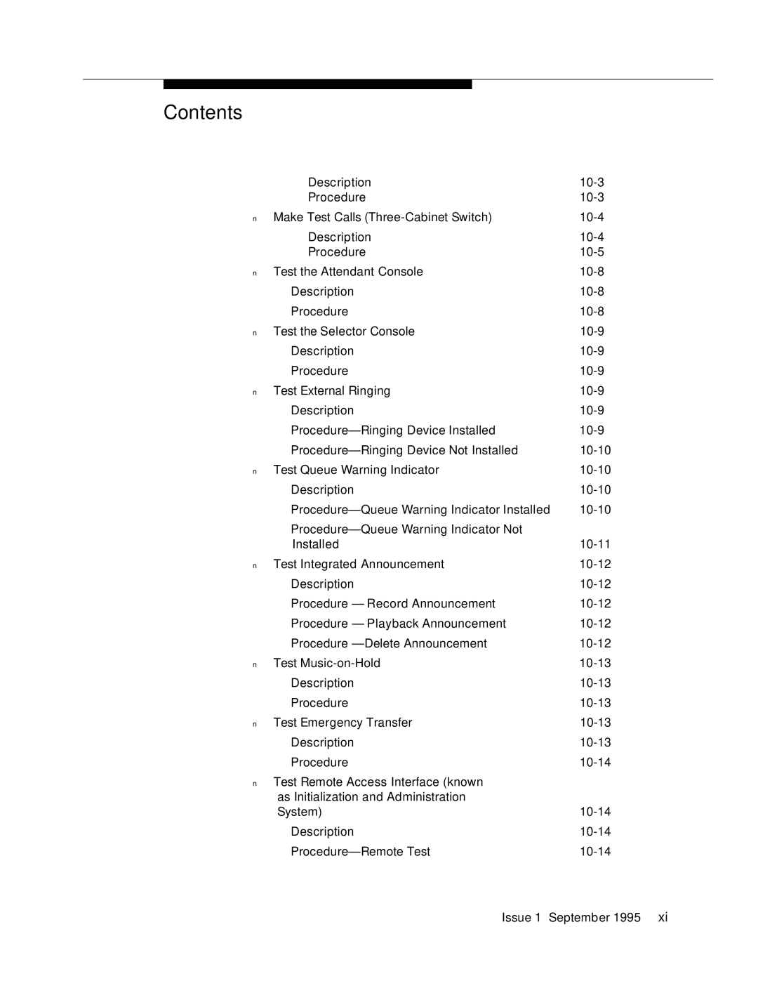 AT&T 555-230-894 manual Contents 