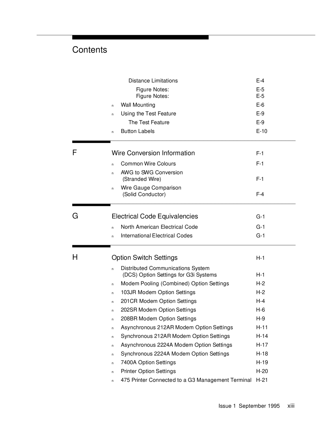 AT&T 555-230-894 manual Electrical Code Equivalencies 