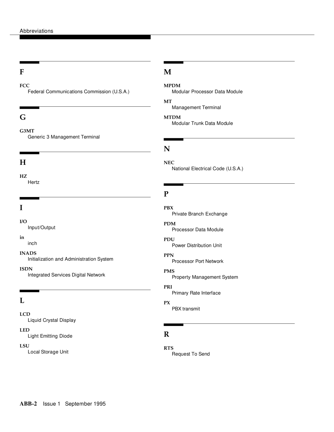 AT&T 555-230-894 manual ABB-2Issue 1 September 