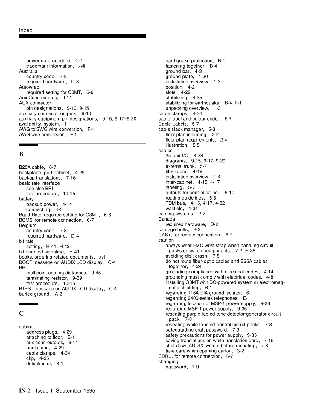 AT&T 555-230-894 manual IN-2Issue 1 September 