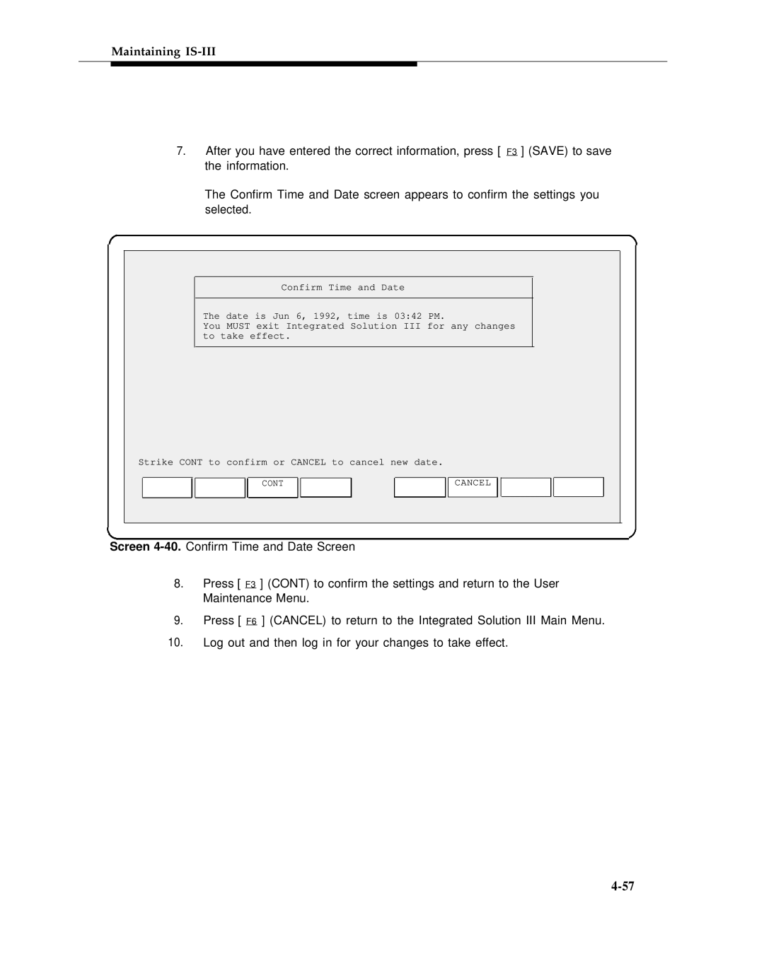 AT&T 555-601-010ADD manual Cont 