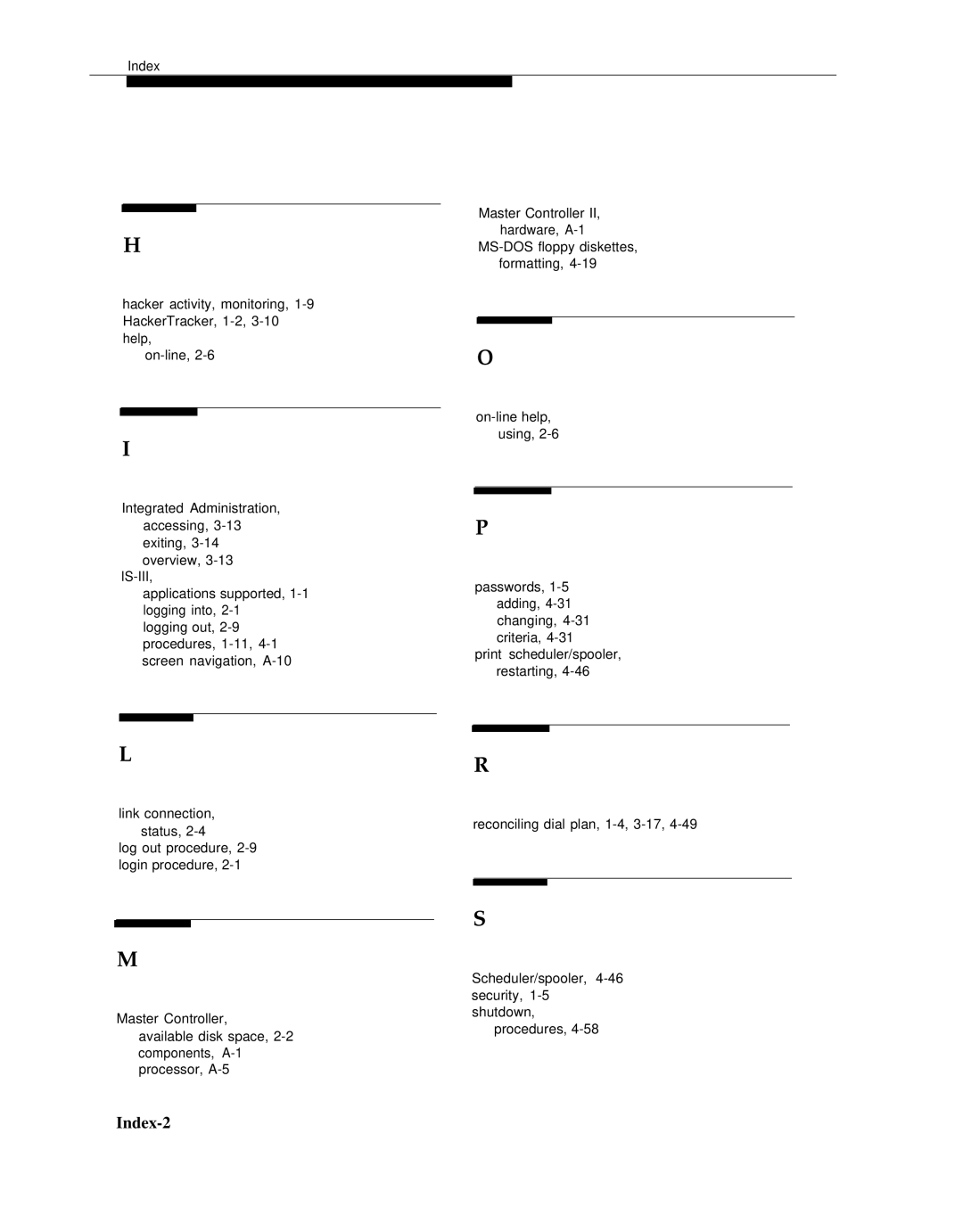 AT&T 555-601-010ADD manual Index-2 