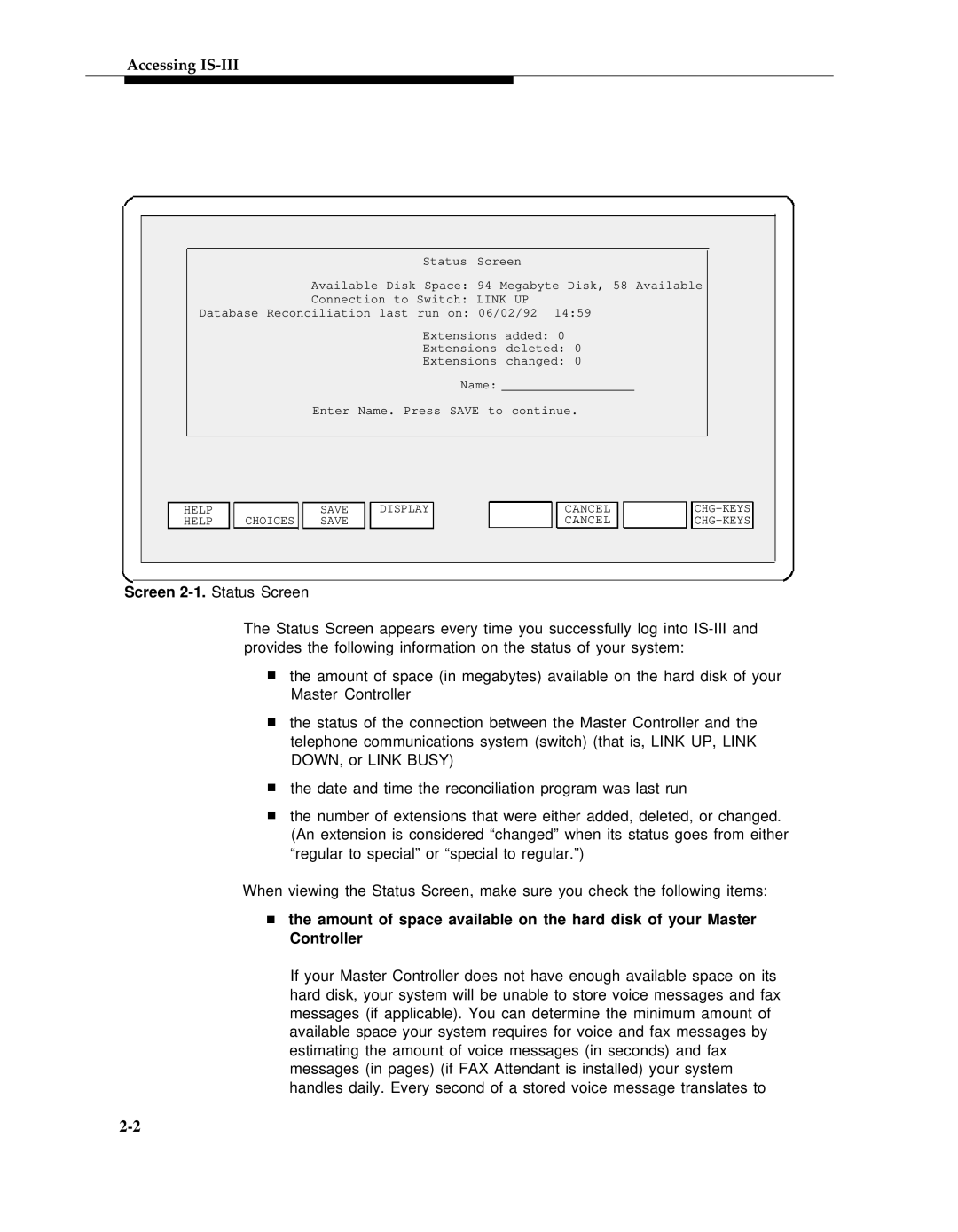 AT&T 555-601-010ADD manual Accessing IS-III 