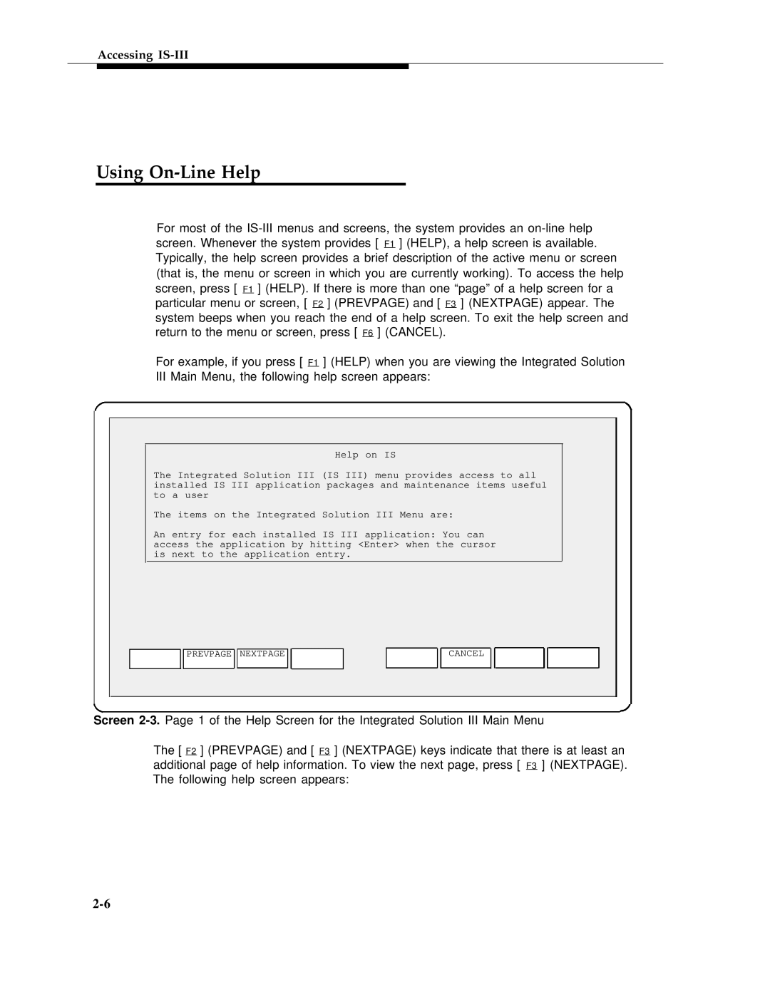 AT&T 555-601-010ADD manual Using On-Line Help 