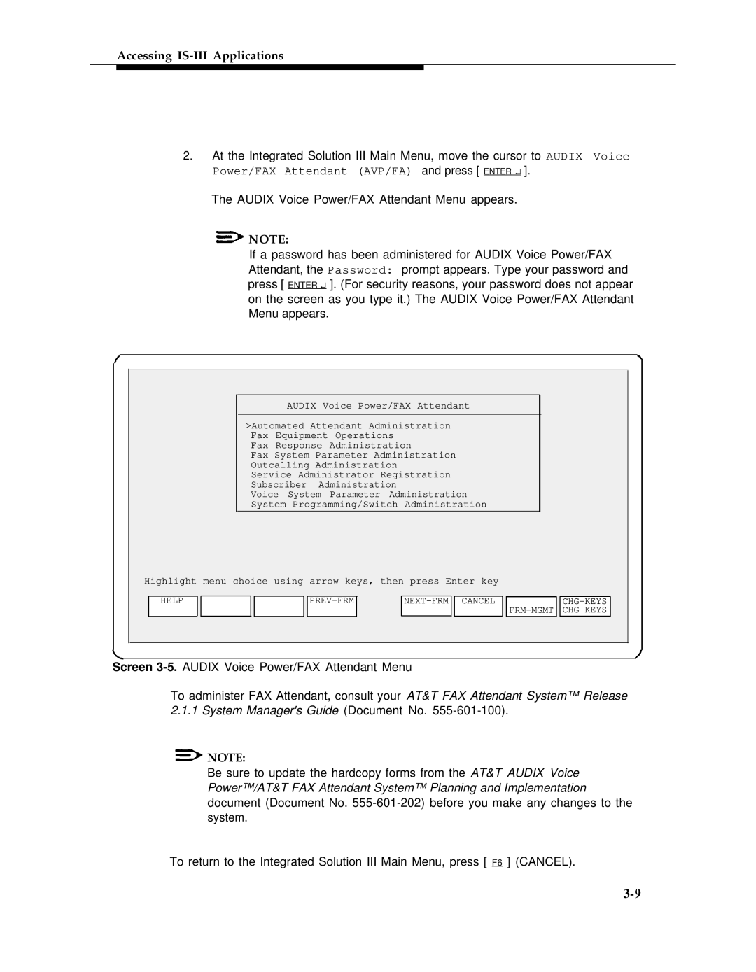 AT&T 555-601-010ADD manual Help 