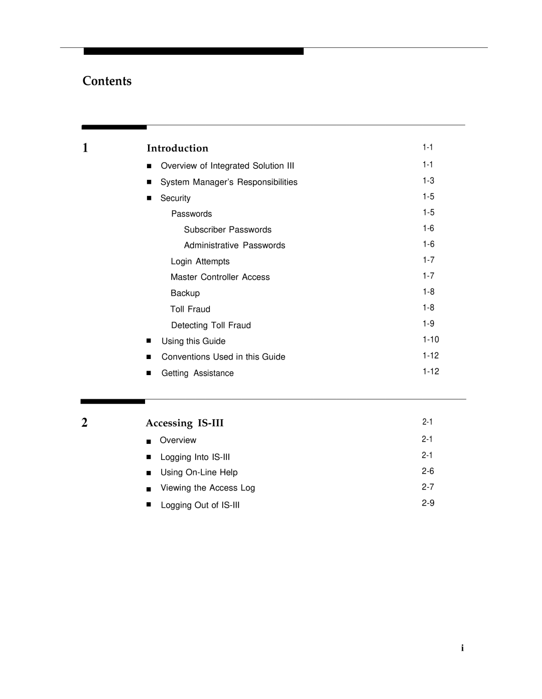 AT&T 555-601-010ADD manual Contents 