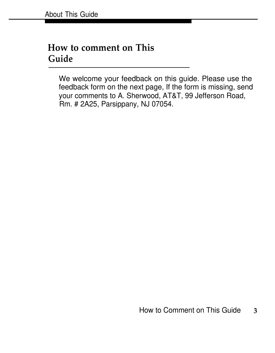 AT&T 555-620-126 manual How to comment on This Guide 