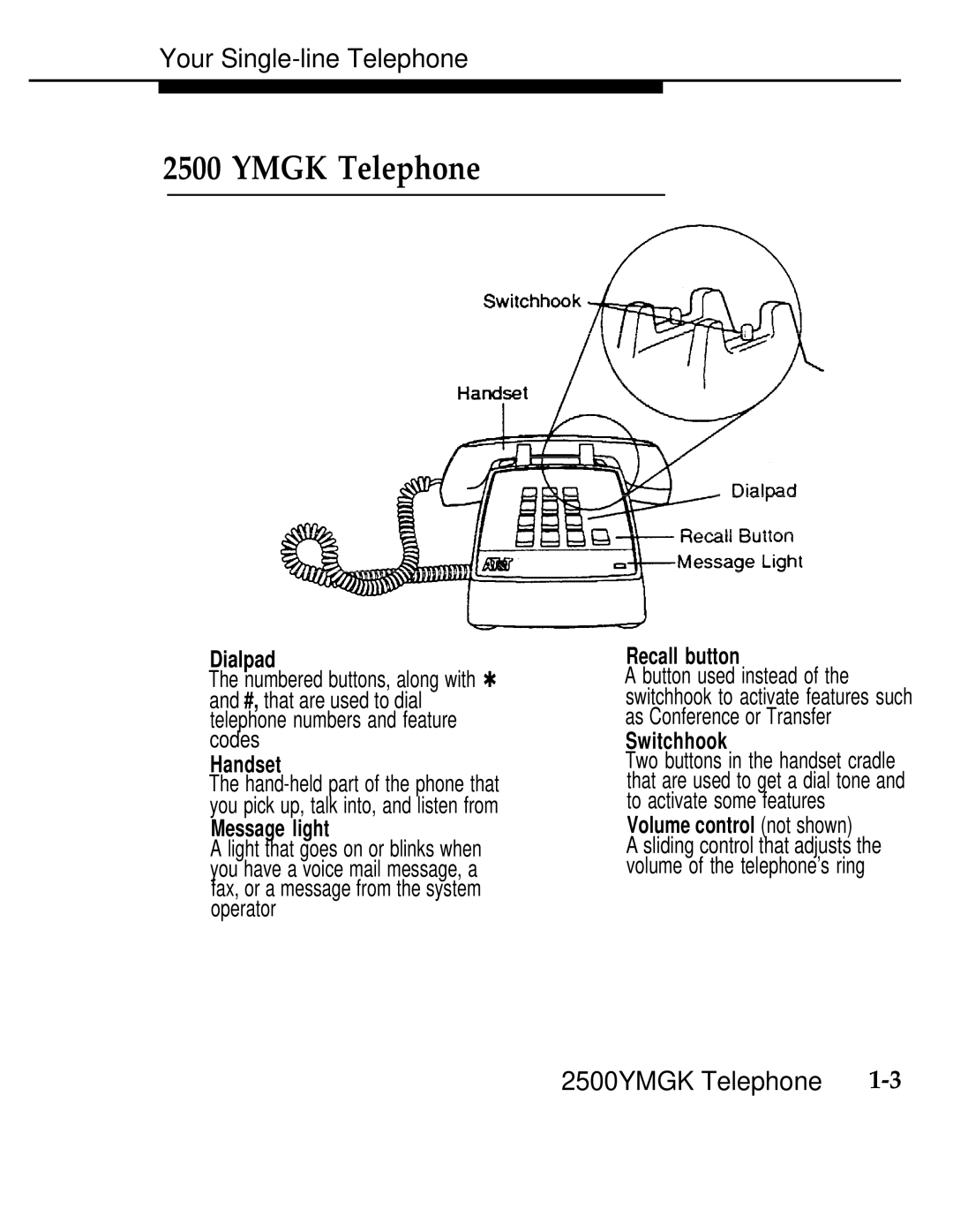 AT&T 555-620-126 manual Ymgk Telephone, Dialpad 