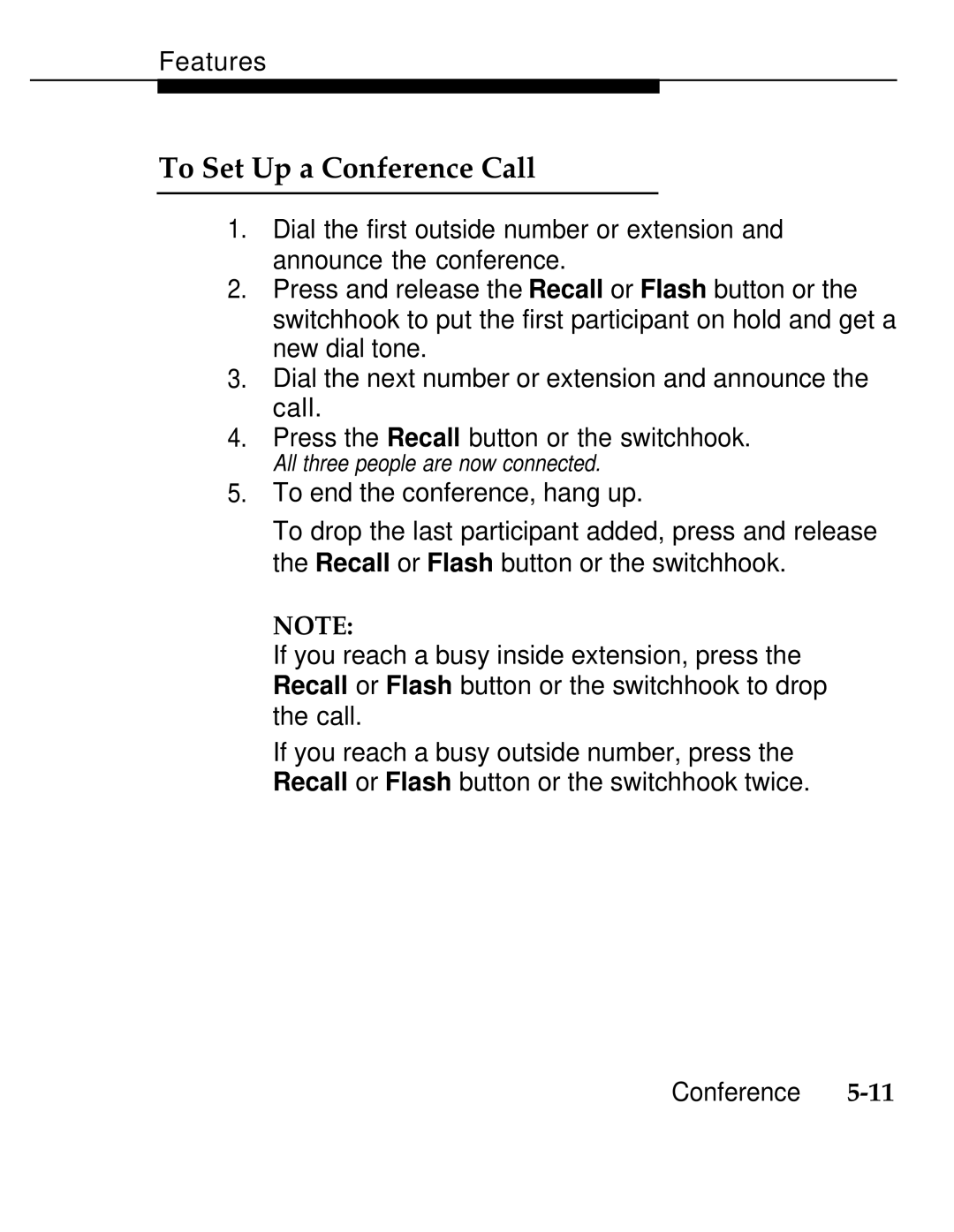 AT&T 555-620-126 manual To Set Up a Conference Call 