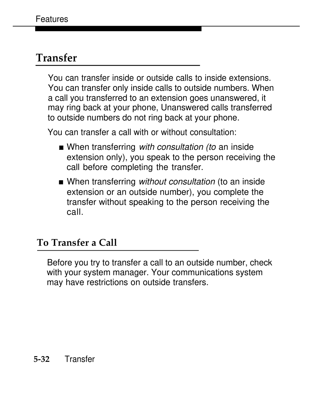 AT&T 555-620-126 manual To Transfer a Call 