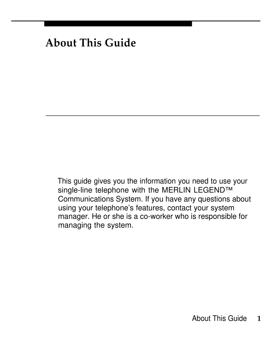 AT&T 555-620-126 manual About This Guide 