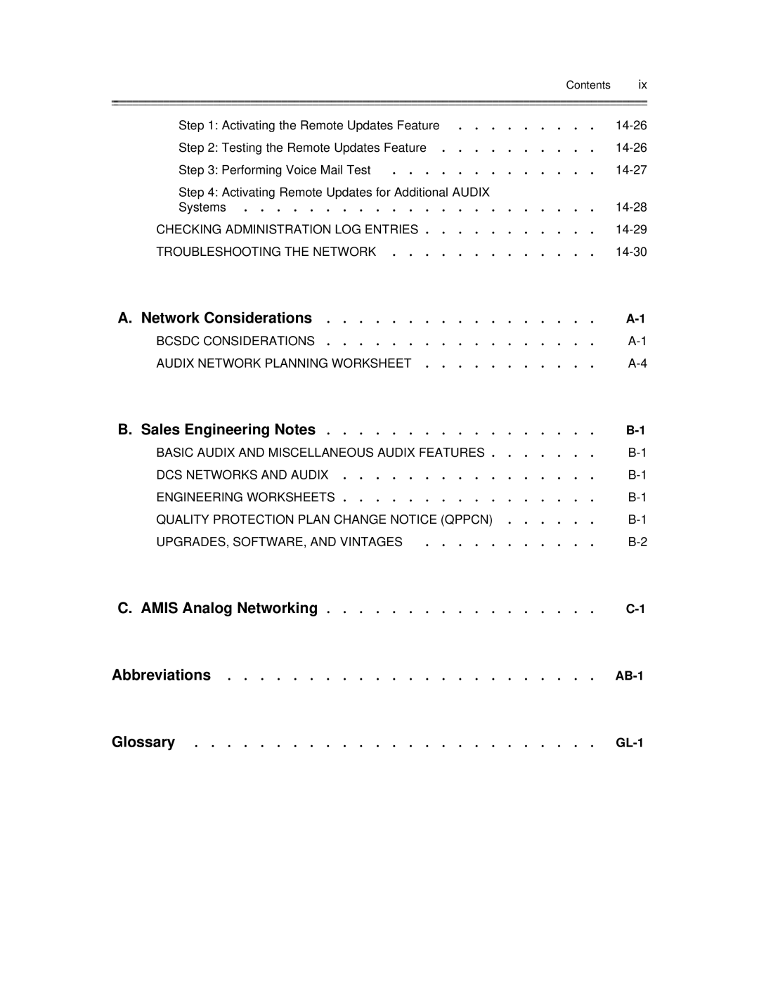 AT&T 585-300-903 manual Systems, Network Considerations, Sales Engineering Notes 