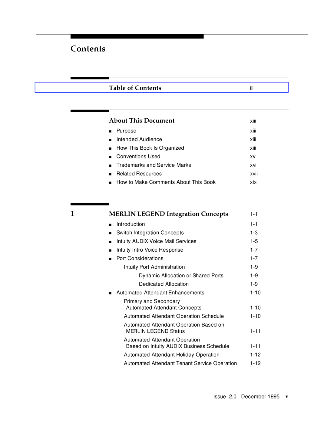 AT&T 585-310-231 manual Contents 