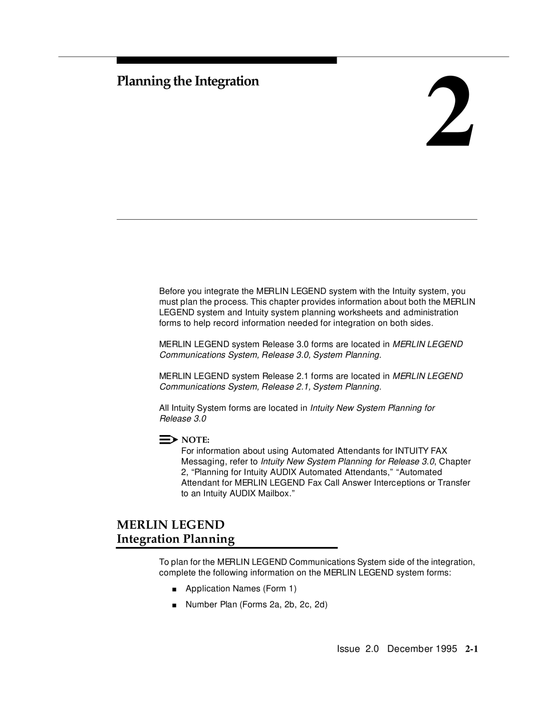 AT&T 585-310-231 manual Planning the Integration, Integration Planning 