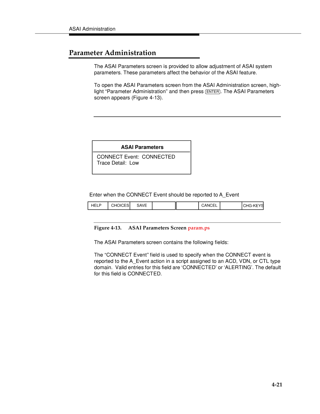 AT&T 585-350-812 manual Parameter Administration, Asai Parameters 