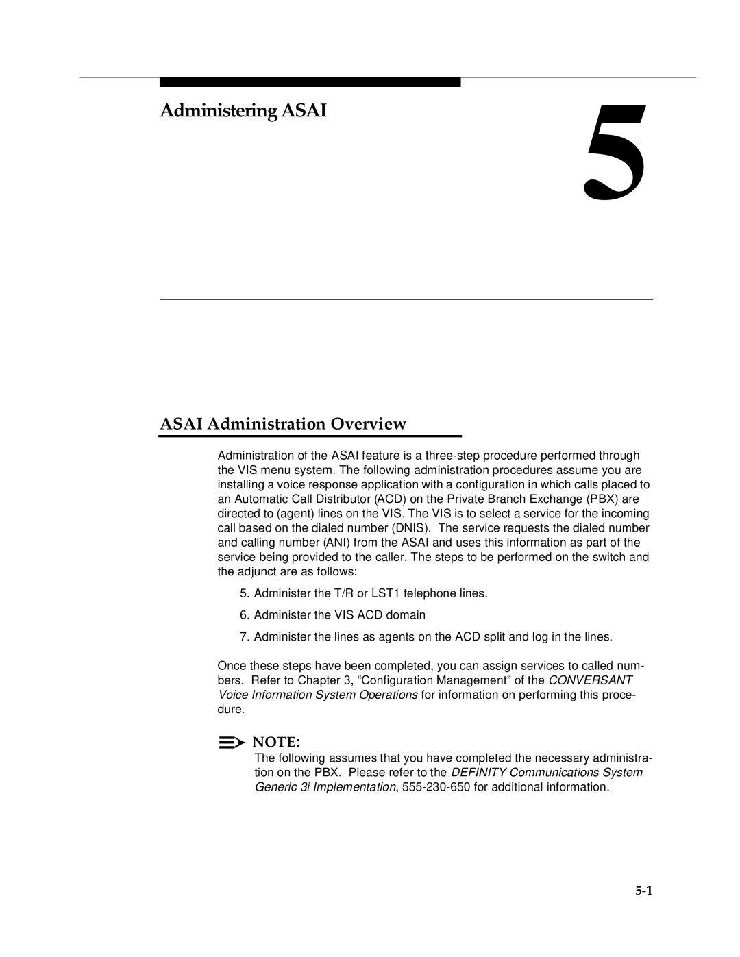 AT&T 585-350-812 manual Administering Asai 