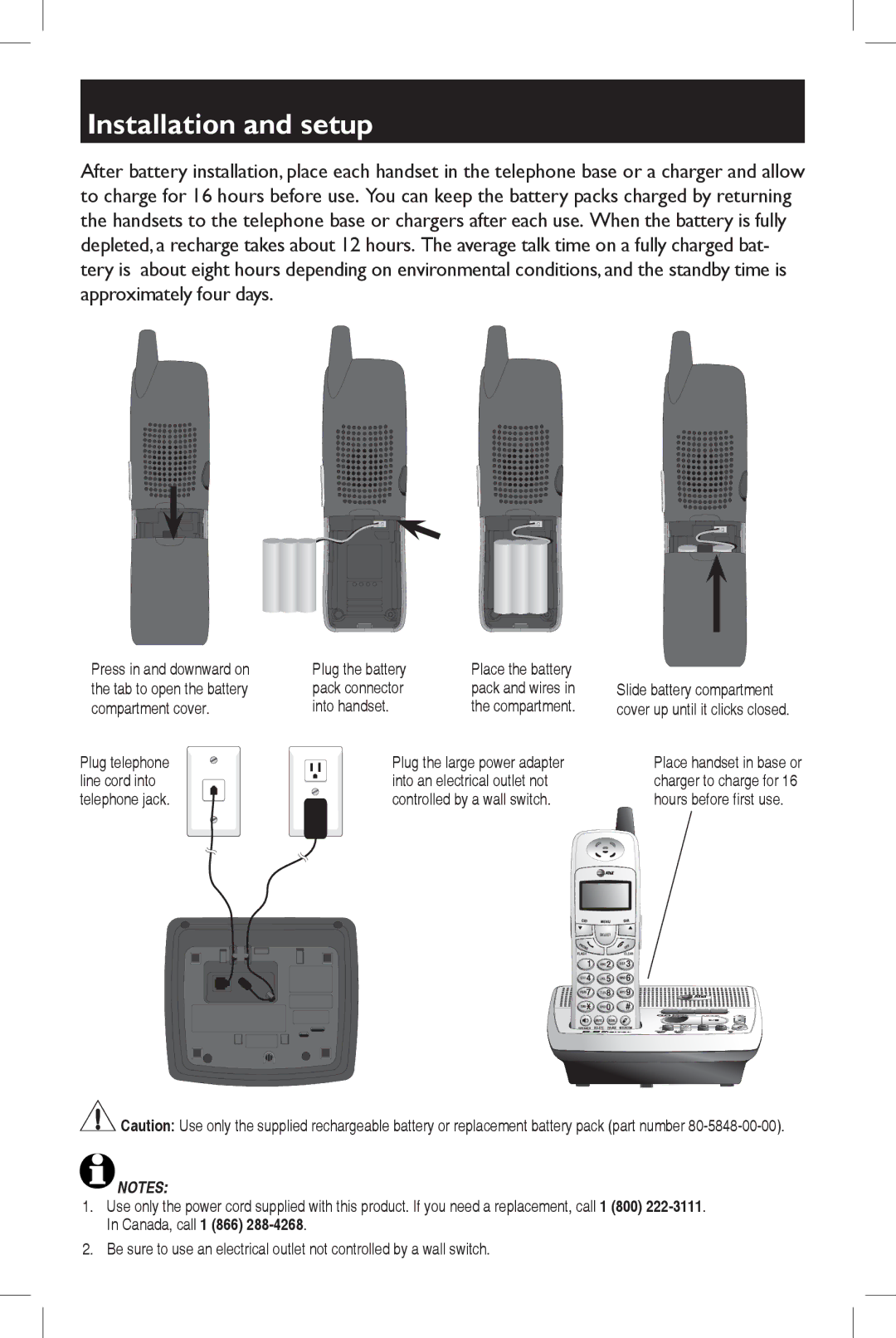 AT&T 5927B quick start Installation and setup 