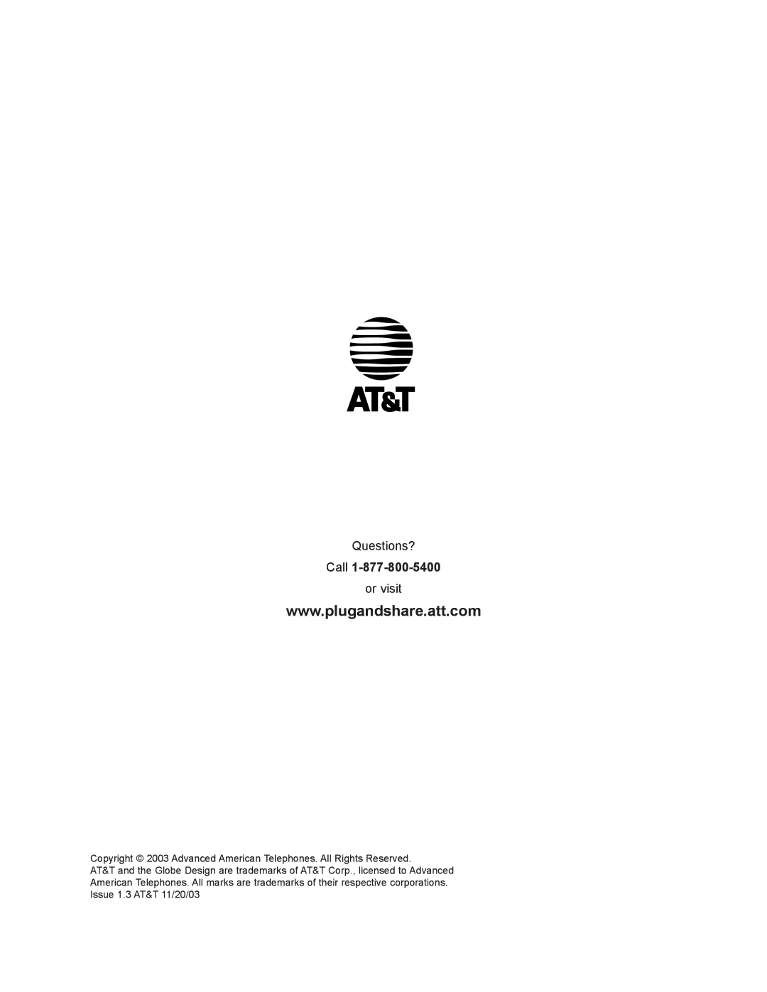 AT&T 6800G user manual Call, Or visit 