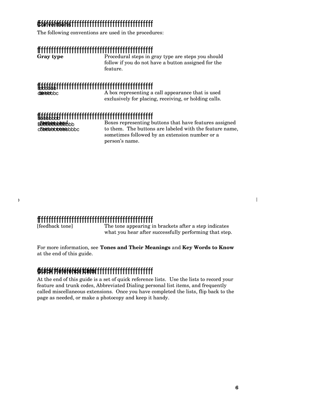 AT&T 7402 manual Conventions, Gray type 