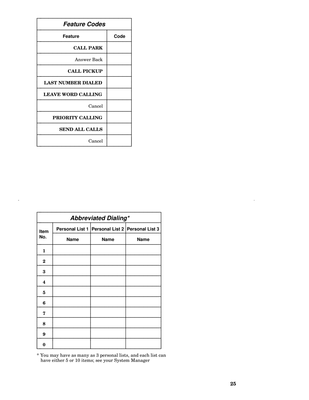 AT&T 7402 manual Abbreviated Dialing 