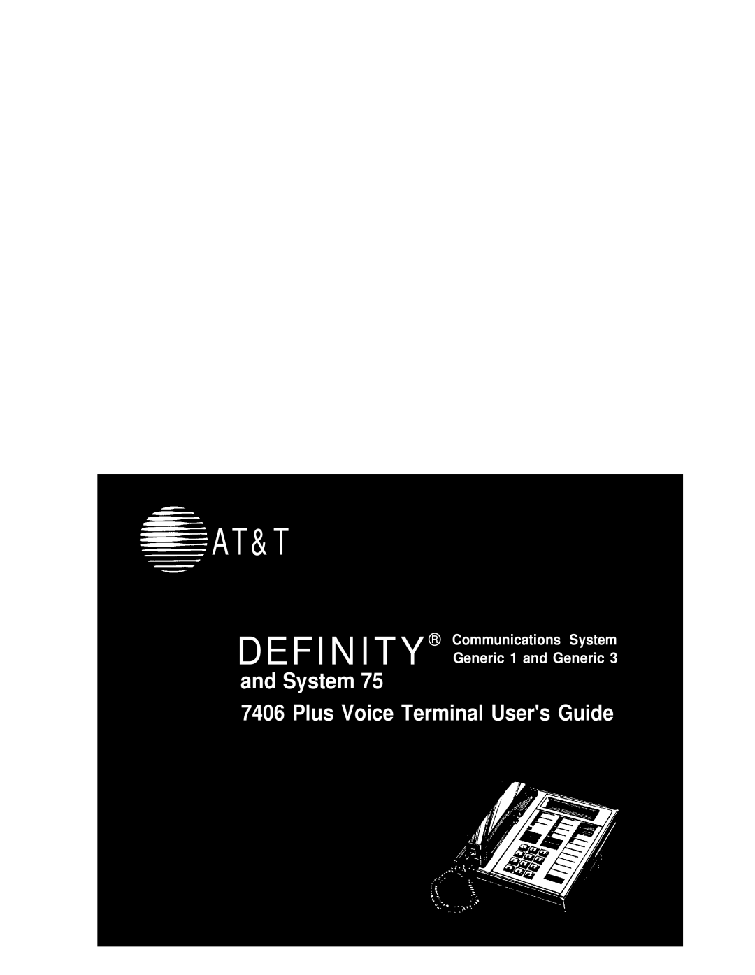 AT&T 7406 manual Definity 