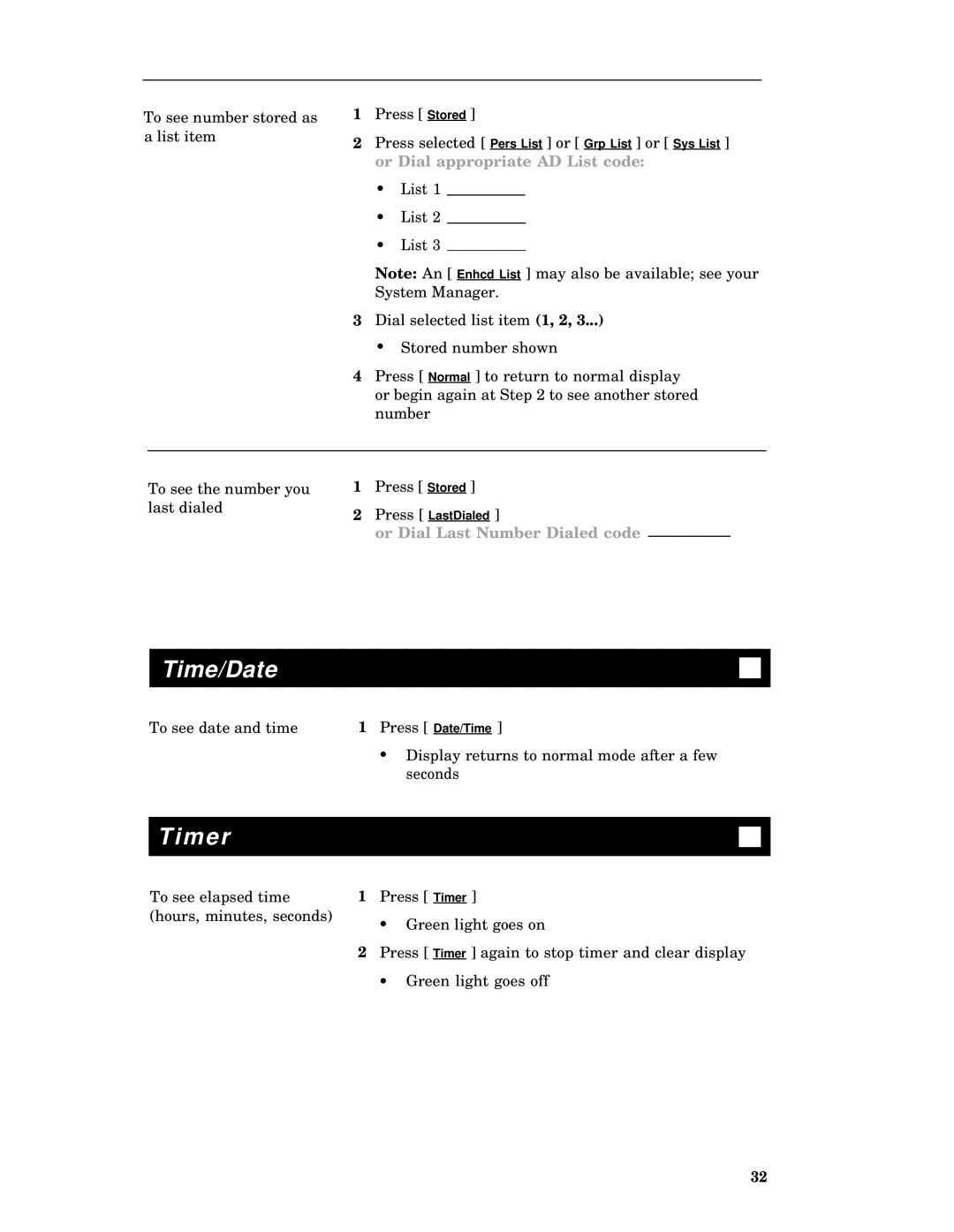 AT&T 7406 manual Time/Date, M er 