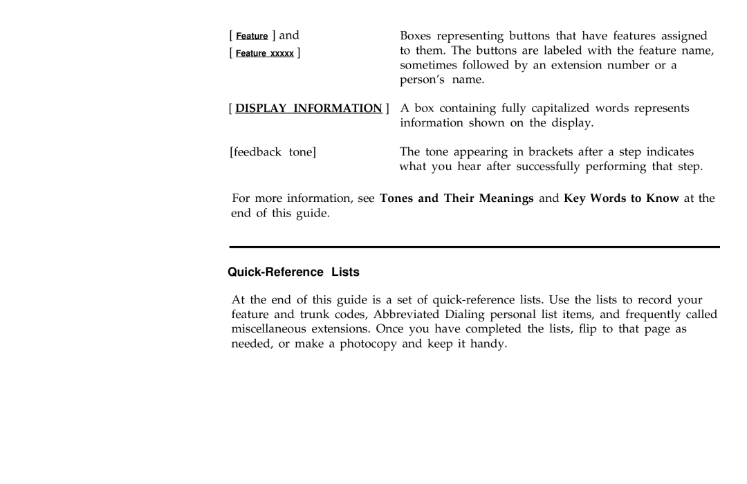 AT&T 7406BIS manual Display Information 