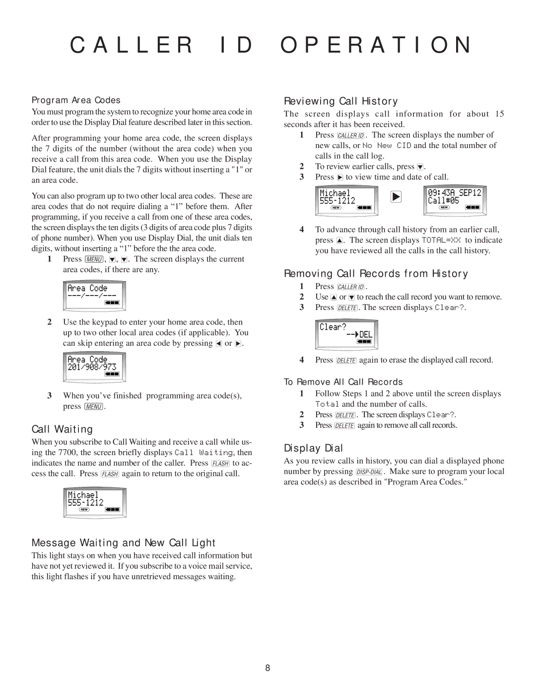 AT&T 7700 user manual L L E R I D 