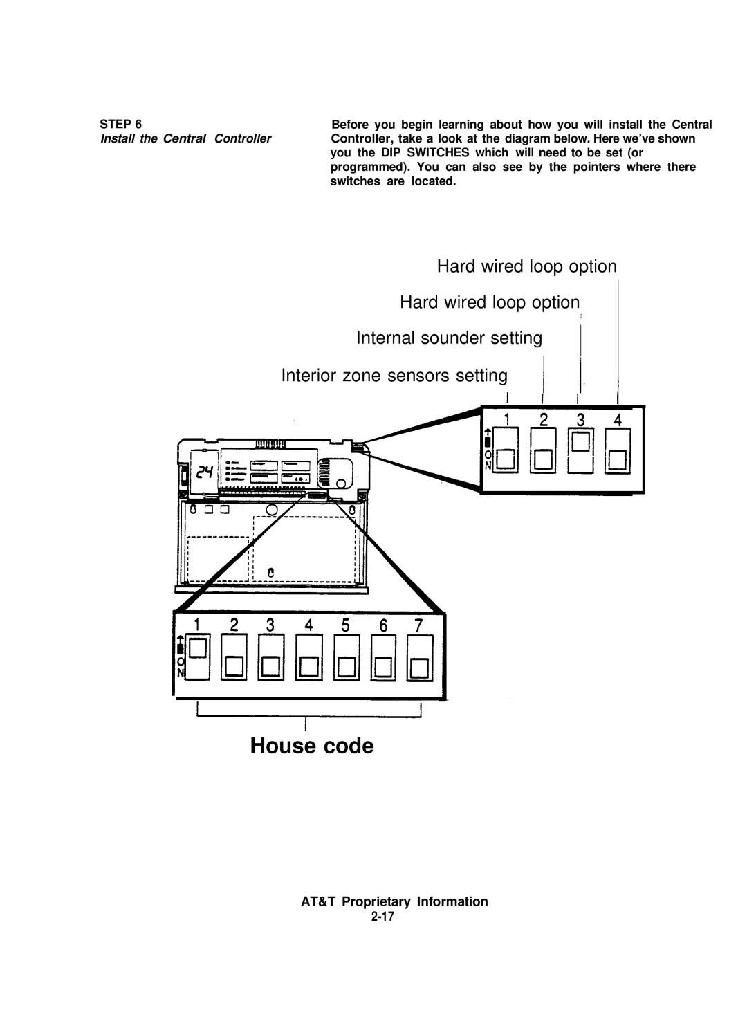 AT&T 8000 installation instructions House code 