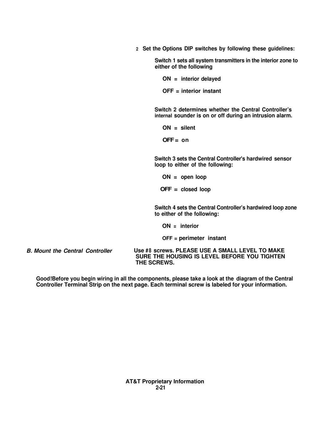 AT&T 8000 installation instructions AT&T Proprietary Information 