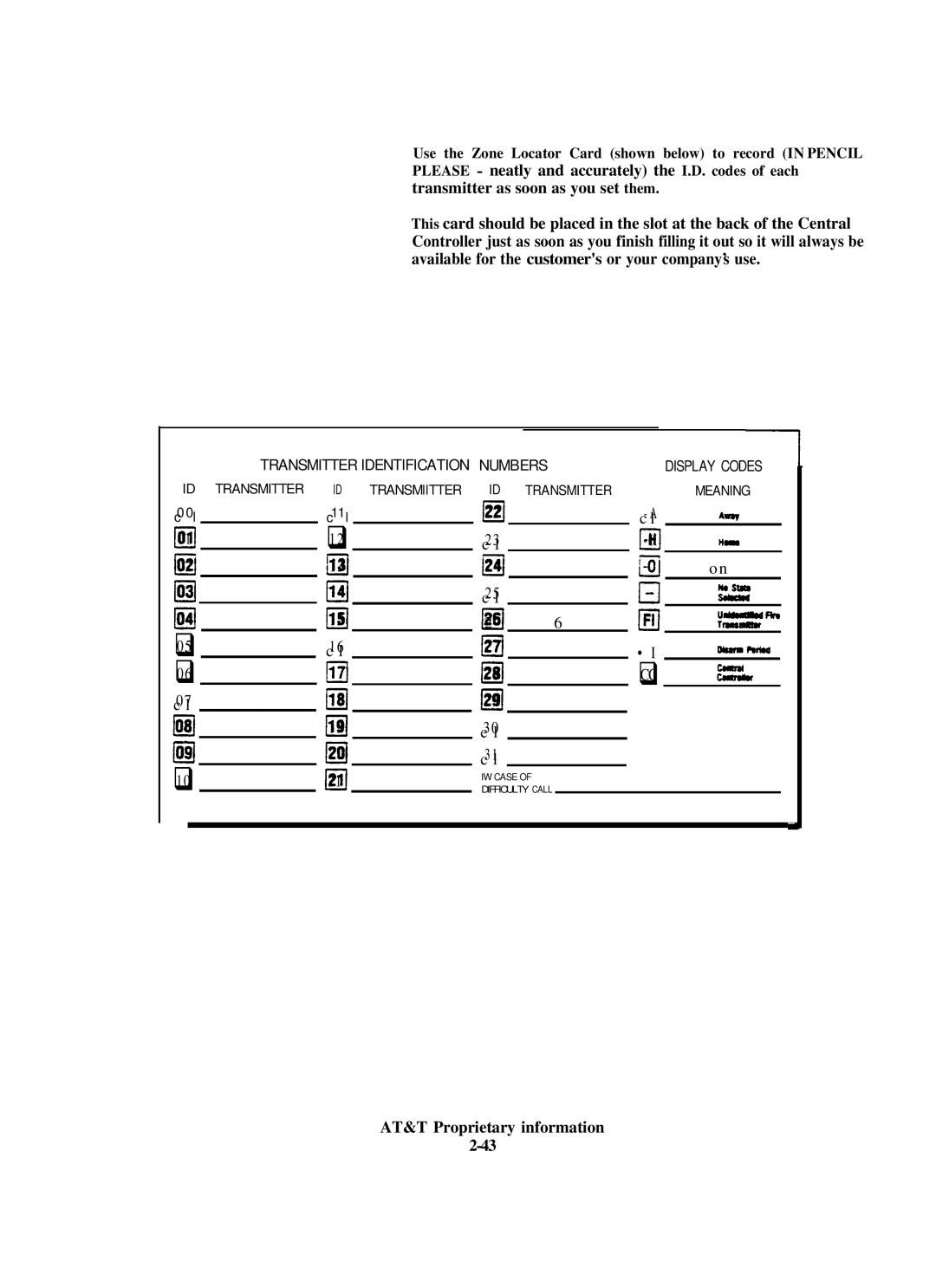 AT&T 8000 installation instructions 1171 