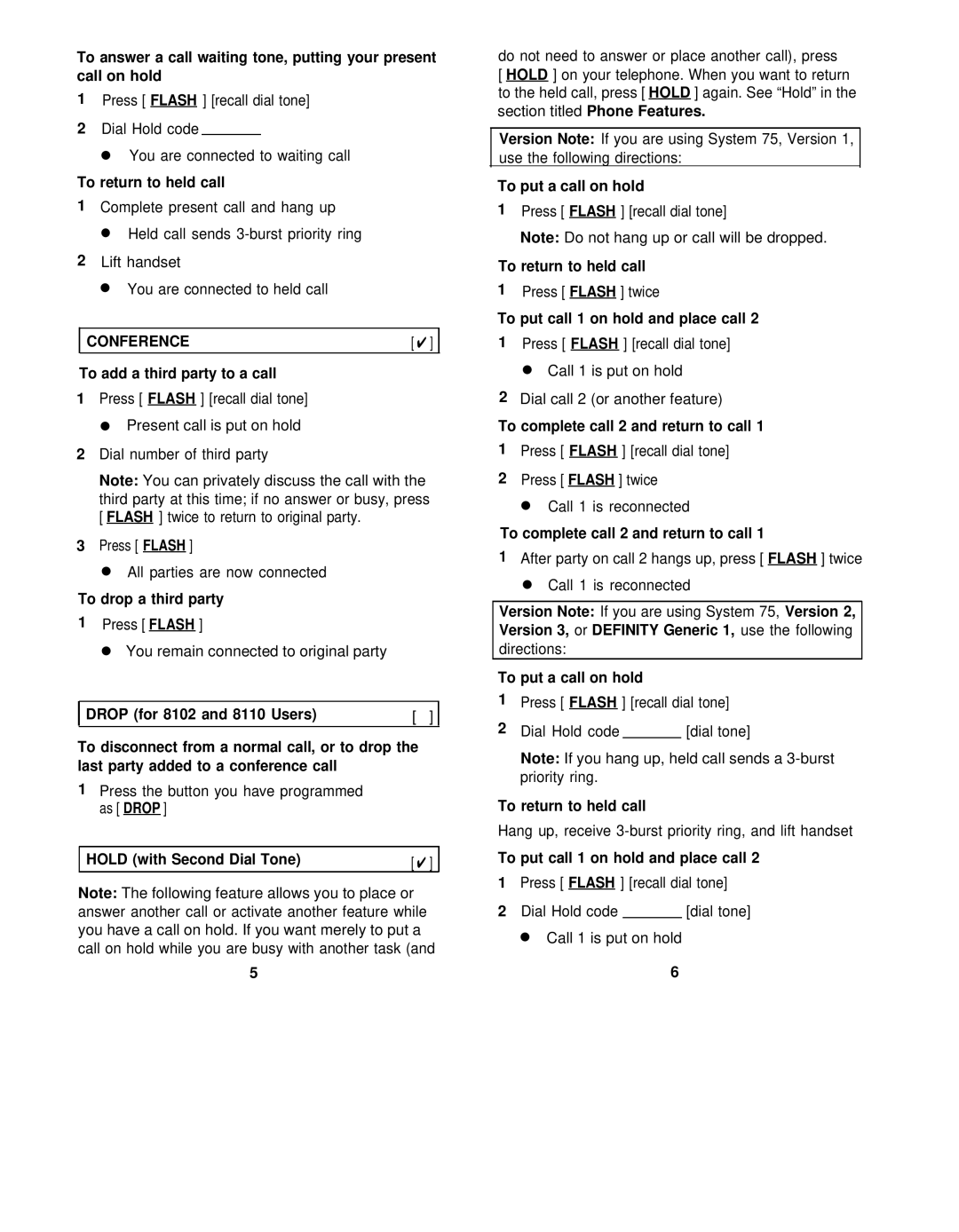 AT&T 8101, 8110 manual Conference 