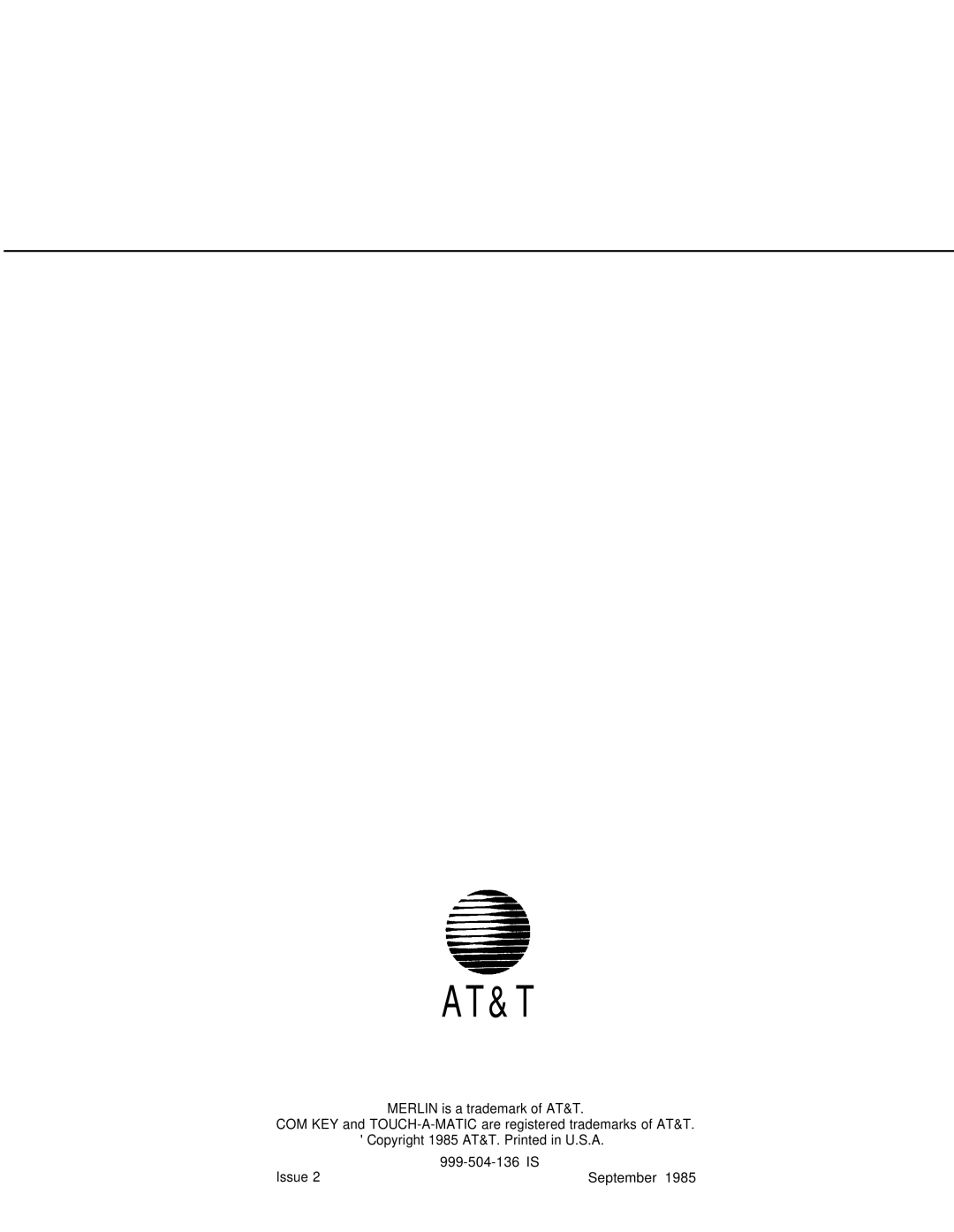 AT&T 820, 410, 206 manual At&T 