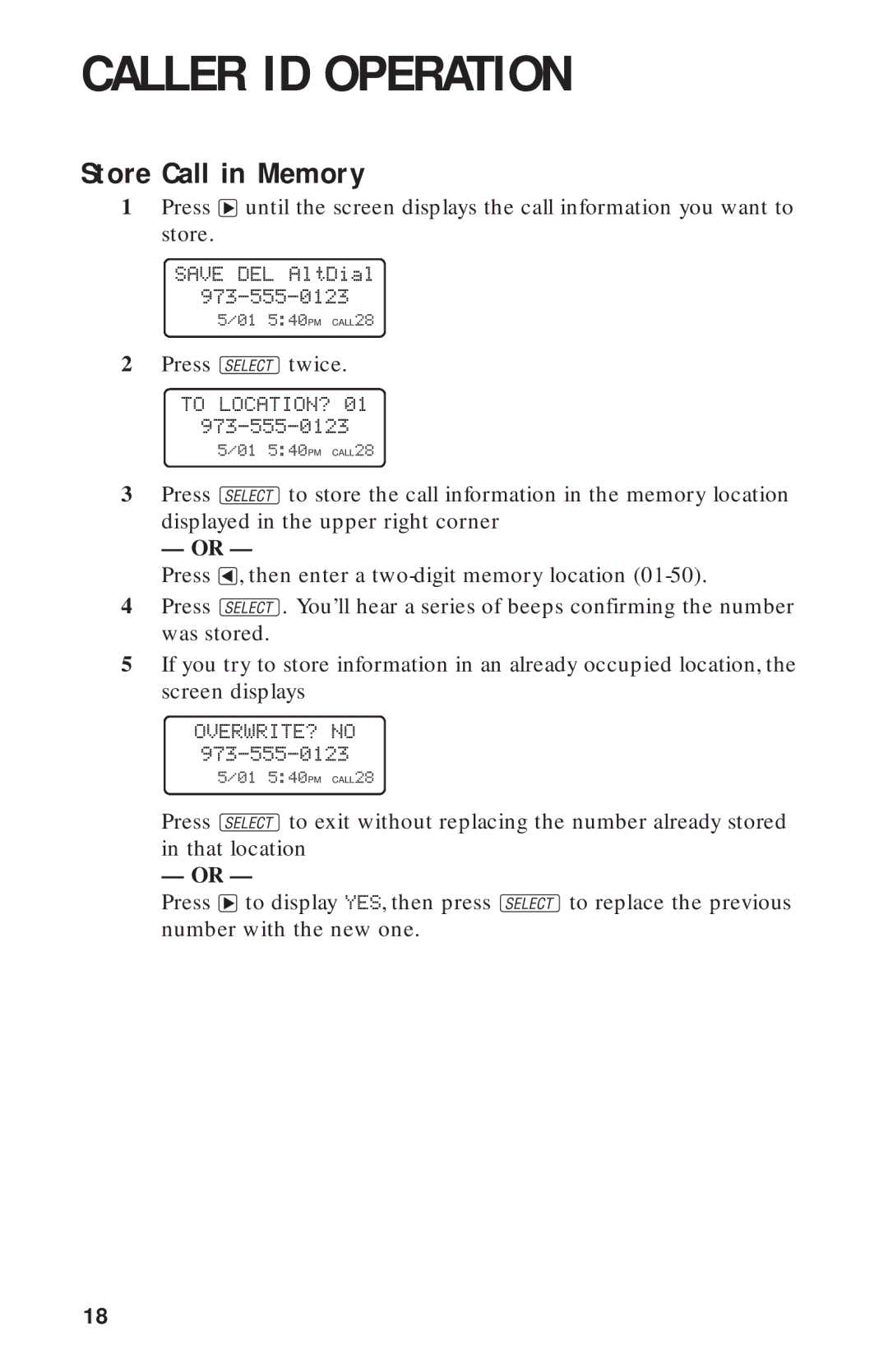 AT&T 8243 user manual Store Call in Memory, To LOCATION? 