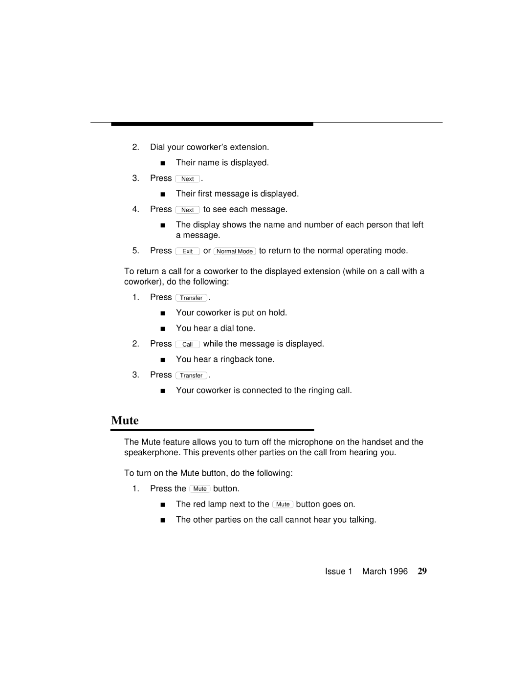 AT&T 8410 manual Mute 