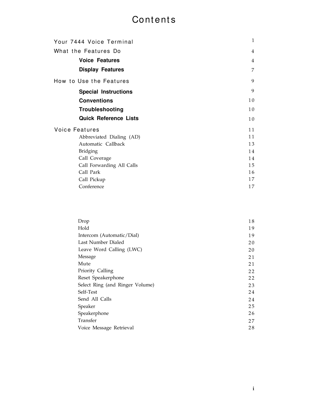 AT&T 8434 manual Contents 