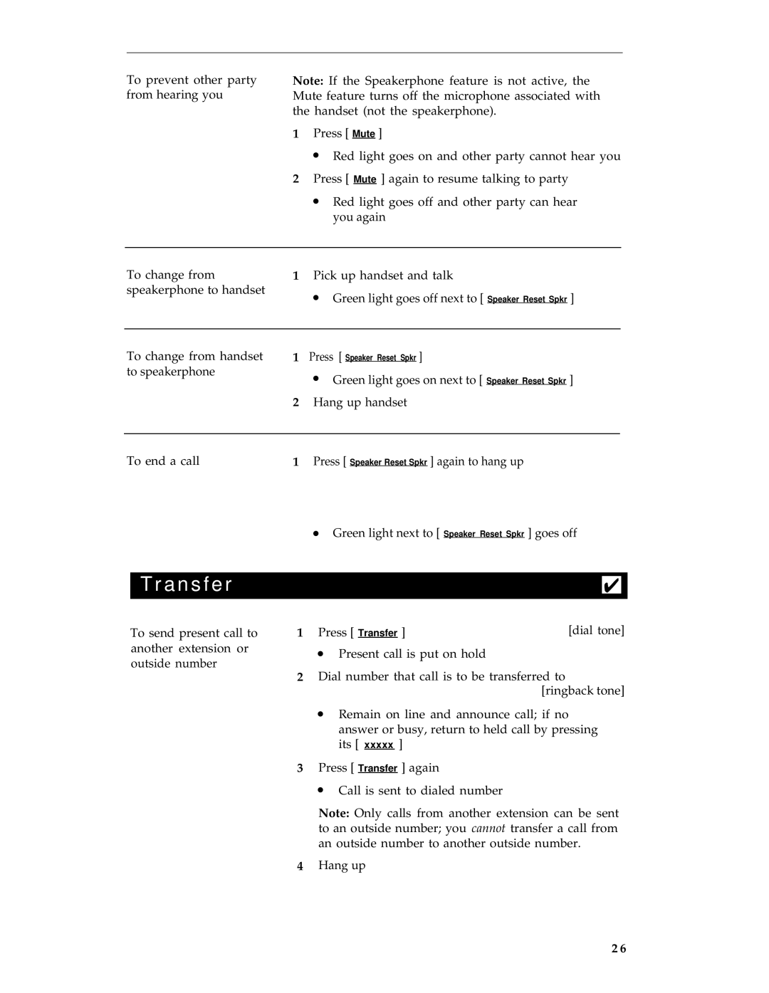 AT&T 8434 manual Transfer 