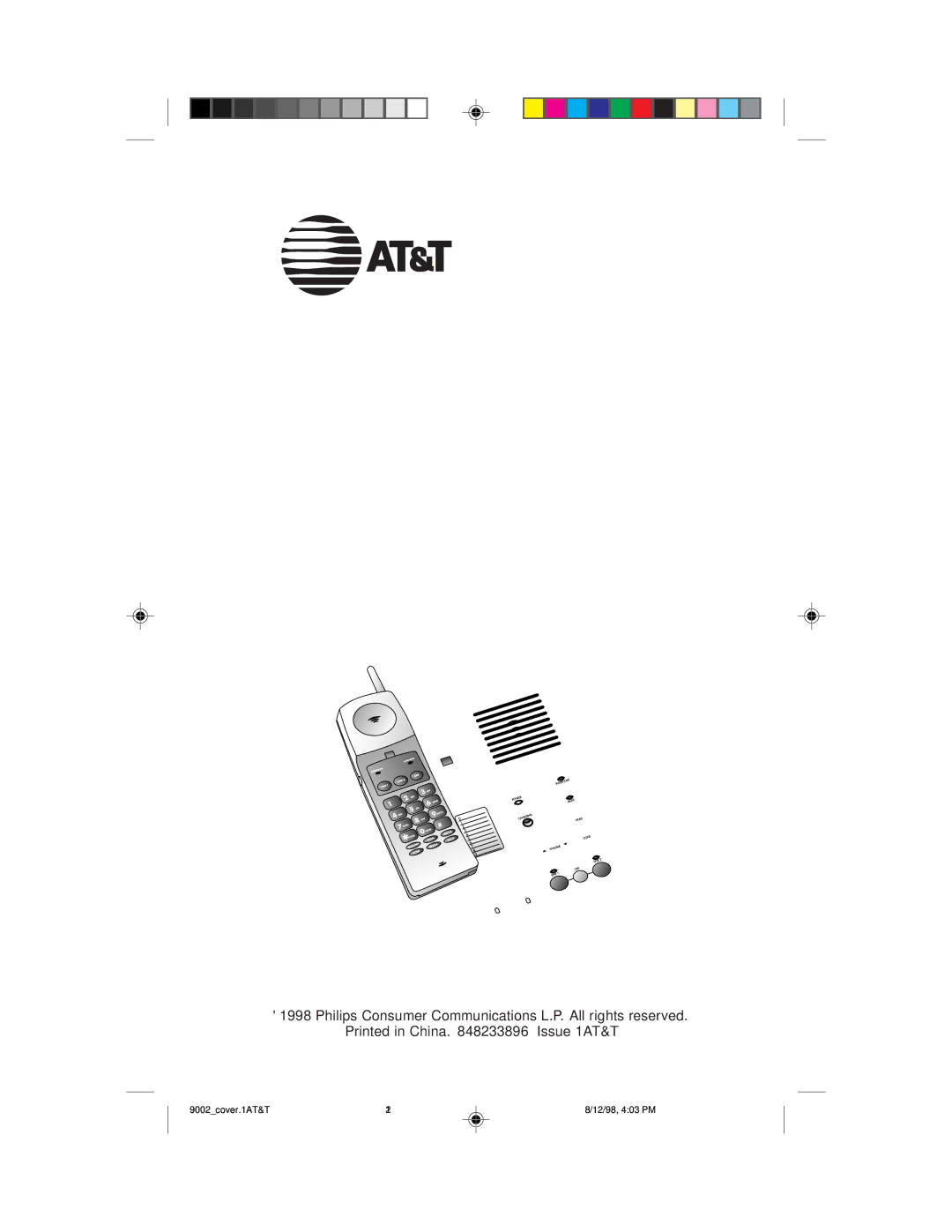 AT&T 9002 user manual Philips Consumer Communications L.P. All rights reserved 