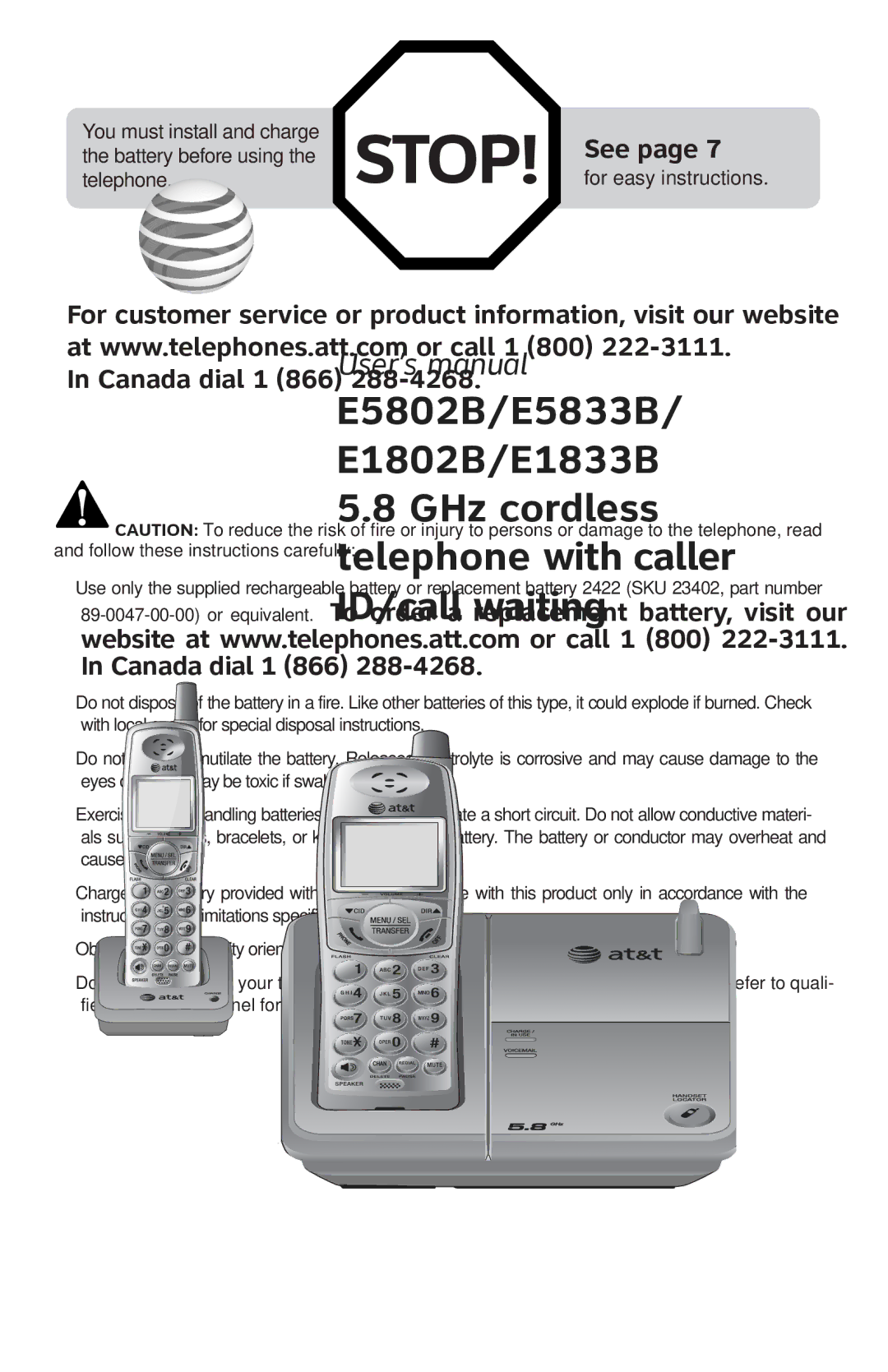 AT&T 91-001105-040-100 user manual Stop 