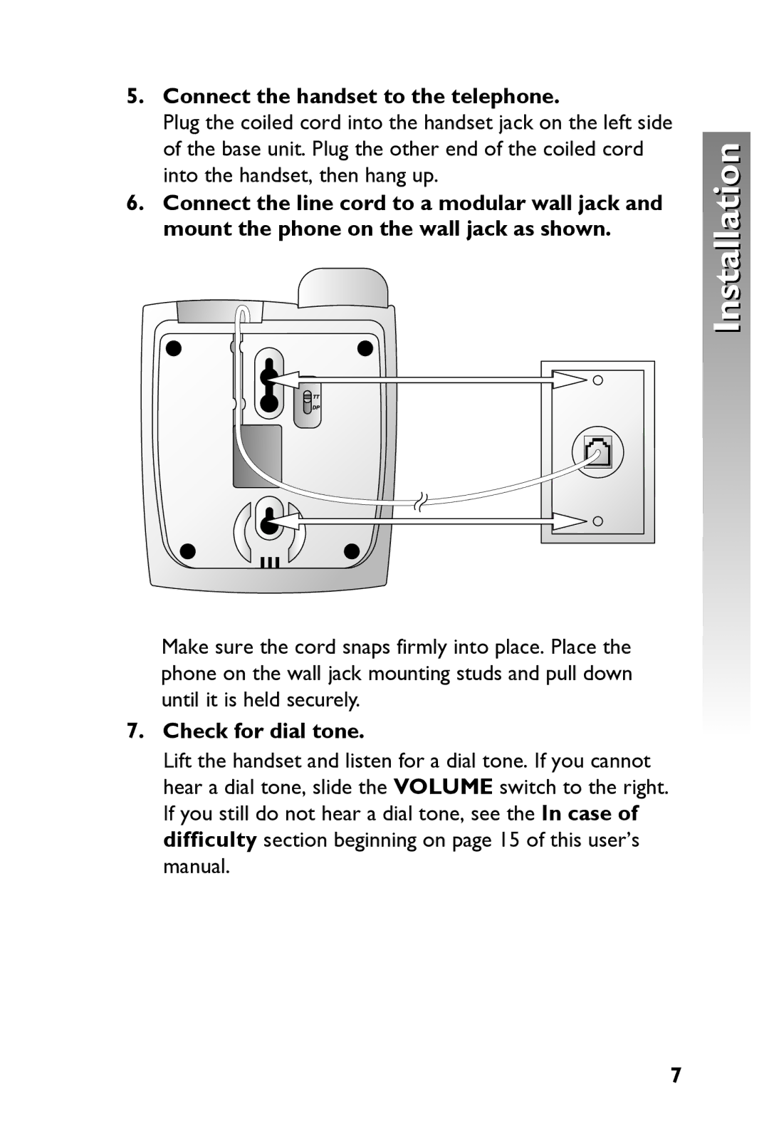 AT&T 915 user manual Connect the handset to the telephone 