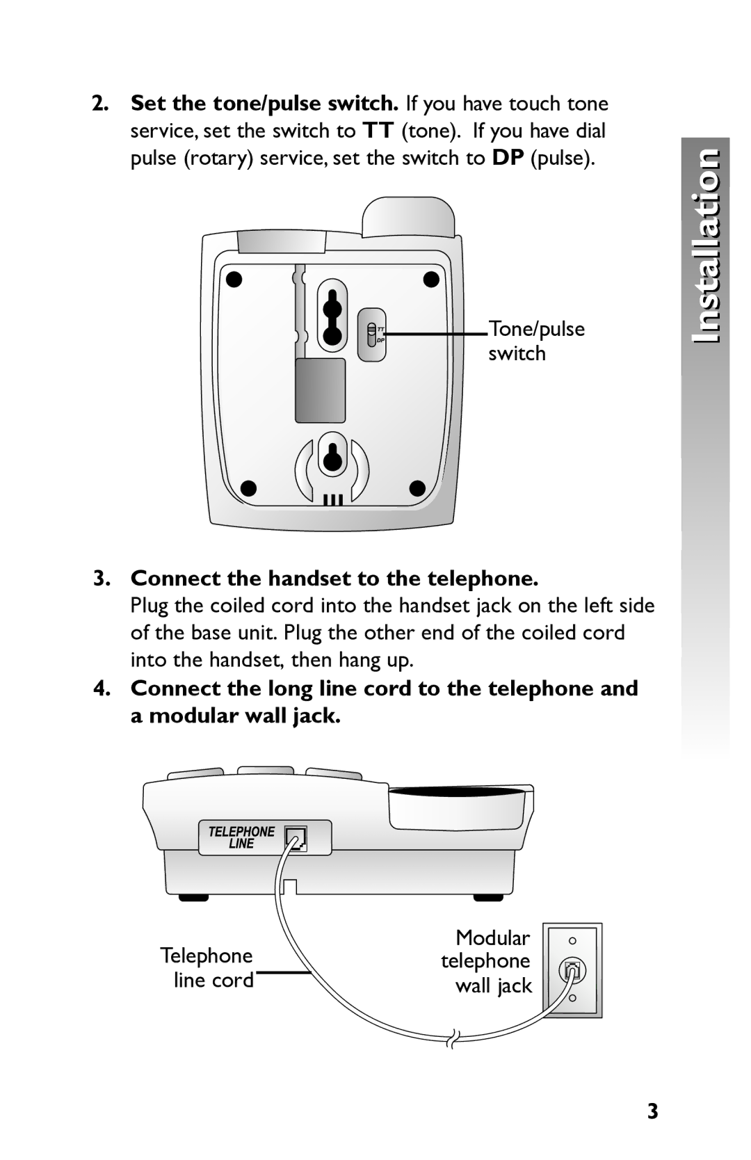 AT&T 915 user manual Connect the handset to the telephone 